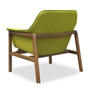 Green and walnut linen weave accent chair by Manhattan Comfort additional picture 3
