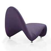 Purple wool blend accent chair additional photo 3 of 2