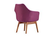 Plum and walnut twill accent chair by Manhattan Comfort additional picture 3