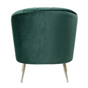 Green and gold velvet accent chair by Manhattan Comfort additional picture 2