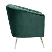 Green and gold velvet accent chair by Manhattan Comfort additional picture 4