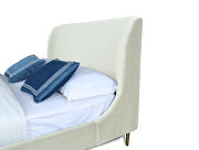 Mid century - modern queen bed in cream by Manhattan Comfort additional picture 2