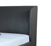 Graphite faux leather upholstery queen bed by Manhattan Comfort additional picture 6