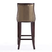 Bronze and walnut beech wood bar stool by Manhattan Comfort additional picture 3