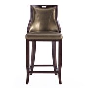 Bronze and walnut beech wood bar stool by Manhattan Comfort additional picture 6