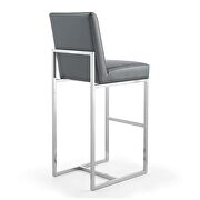 Graphite and polished chrome stainless steel bar stool by Manhattan Comfort additional picture 6