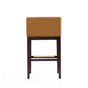 Camel and dark walnut beech wood barstool by Manhattan Comfort additional picture 2