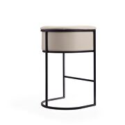 Cream and black metal barstool by Manhattan Comfort additional picture 4