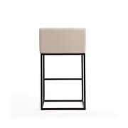 Cream and black metal barstool by Manhattan Comfort additional picture 3