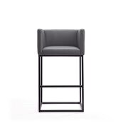 Gray and black metal barstool by Manhattan Comfort additional picture 5
