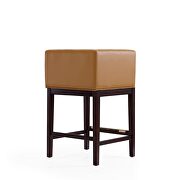 Camel and dark walnut beech wood counter height bar stool by Manhattan Comfort additional picture 3