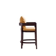 Camel and dark walnut beech wood counter height bar stool by Manhattan Comfort additional picture 3