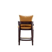 Camel and dark walnut beech wood counter height bar stool by Manhattan Comfort additional picture 5
