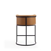 Camel and black metal counter height bar stool by Manhattan Comfort additional picture 3
