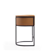 Camel and black metal counter height bar stool by Manhattan Comfort additional picture 5