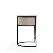 Cream and black metal counter height bar stool by Manhattan Comfort additional picture 5