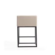 Cream and black metal counter height bar stool by Manhattan Comfort additional picture 3