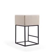 Cream and black metal counter height bar stool by Manhattan Comfort additional picture 4