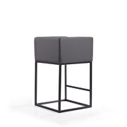 Gray and black metal counter height bar stool by Manhattan Comfort additional picture 4