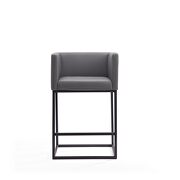 Gray and black metal counter height bar stool by Manhattan Comfort additional picture 6