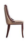 Bronze and walnut faux leather dining chair (set of two) by Manhattan Comfort additional picture 4