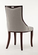 Gray and walnut twill dining chair (set of two) additional photo 4 of 6