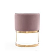 Blush and polished brass velvet dining chair by Manhattan Comfort additional picture 2