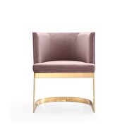 Blush and polished brass velvet dining chair by Manhattan Comfort additional picture 5