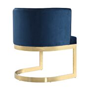 Royal blue and polished brass velvet dining chair by Manhattan Comfort additional picture 5