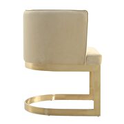 Sand and polished brass velvet dining chair by Manhattan Comfort additional picture 6