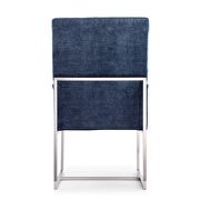 Blue velvet dining armchair by Manhattan Comfort additional picture 3