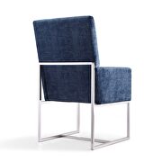 Blue velvet dining armchair by Manhattan Comfort additional picture 4