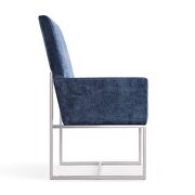 Blue velvet dining armchair by Manhattan Comfort additional picture 5