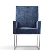 Blue velvet dining armchair by Manhattan Comfort additional picture 6