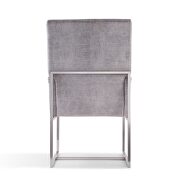 Gray velvet dining armchair by Manhattan Comfort additional picture 3