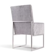 Gray velvet dining armchair by Manhattan Comfort additional picture 4
