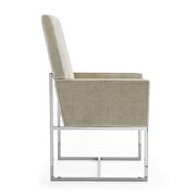 Champagne velvet dining armchair by Manhattan Comfort additional picture 2