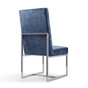 Blue velvet dining chair by Manhattan Comfort additional picture 4