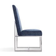 Blue velvet dining chair by Manhattan Comfort additional picture 5