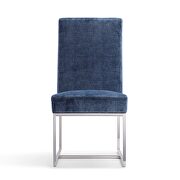 Blue velvet dining chair by Manhattan Comfort additional picture 6