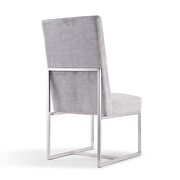 Gray velvet dining chair additional photo 5 of 5