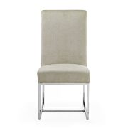 Champagne velvet dining chair additional photo 4 of 5
