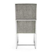 Steel velvet dining chair by Manhattan Comfort additional picture 3
