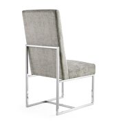 Steel velvet dining chair additional photo 4 of 5