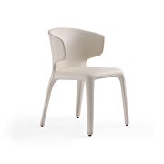Cream faux leather dining chair (set of 2) by Manhattan Comfort additional picture 7