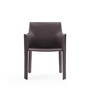 Gray faux leather arm chair additional photo 4 of 4