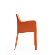 Coral saddle leather armchair additional photo 4 of 4