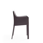 Gray saddle leather armchair by Manhattan Comfort additional picture 3