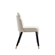 Cream and black faux leather dining chair by Manhattan Comfort additional picture 5