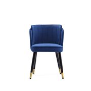 Velvet dining chair in royal blue by Manhattan Comfort additional picture 2